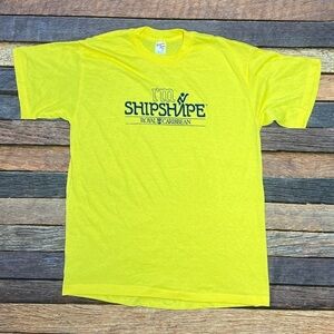 Single Stitch Royal Caribbean Cruise Ship Vintage Yellow Travel 1980s Tshirt